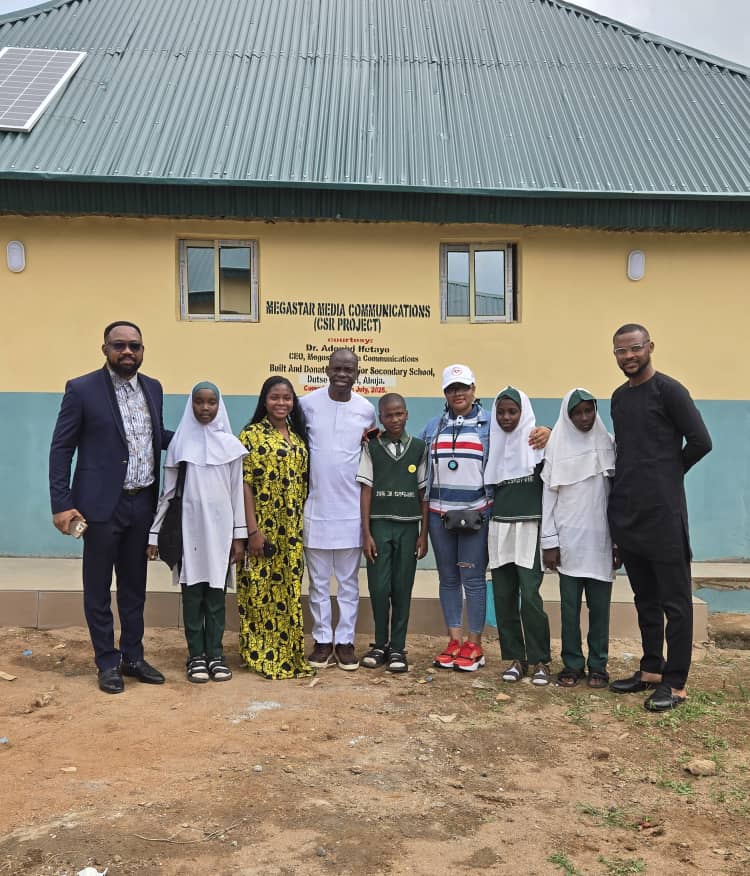 Megastar Media Communications Donates Ultra-Modern Solar-Powered Toilet Facility to Junior Secondary School, Sokale Dutse Alhaji, Abuja