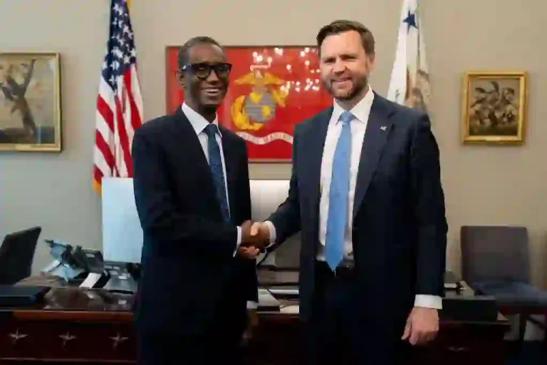 REWRITE THIS NEWS AND THE HEADLINE. Details Of Ribadu’s Meeting With US Vice President, Vance EmergePublished May 9, 2026 at 12:35 PMBy Enioluwa Adeniyi Share: Google NewsFollow Us on Google L-R: NSA, Nuhu Ribadu and US Vice President, JD VanceL-R: NSA, Nuhu Ribadu and US Vice President, JD Vance The Presidency has explained the issues discussed by the National Security Adviser, Nuhu Ribadu, during his three-day working visit to the United States. Naija News had earlier reports that Ribadu was in the US from May 4 to May 6, where he met senior officials of the American government. This was disclosed in a statement by the Special Adviser to the President on Information and Strategy, Bayo Onanuga. During the visit, Ribadu met with the United States Vice President, J.D. Vance; Acting National Security Adviser and Secretary of State, Marco Rubio; Undersecretary for Political Affairs, Allison Hooker; and Assistant Secretary of War, Daniel Zimmerim. The meetings focused on strengthening security and diplomatic cooperation between Nigeria and the United States. According to the Presidency, the engagements ended with a mutual commitment to deepen bilateral relations through sustained diplomatic dialogue. Onanuga said both sides also agreed to enhance defence and security cooperation, as well as ensure the effective implementation of ongoing bilateral initiatives. He said, “The meetings provided an opportunity for both sides to review the current state of Nigeria–United States relations and to further strengthen ongoing collaboration in counterterrorism, defence cooperation, intelligence sharing, regional security, economic resilience, and democratic governance. “Ribadu emphasised the importance of sustained cooperation in addressing emerging security challenges confronting West Africa and the broader Sahel region, particularly terrorism, violent extremism, transnational organised crime, and cyber threats. “The NSA noted that Nigeria remains fully committed to working with international partners in promoting peace, stability, democratic governance, and economic development across Africa. He further underscored Nigeria’s role as a regional leader and frontline state in counterterrorism efforts across the Lake Chad Basin and West Africa. “Discussions also focused on the evolving security situation in the Sahel, the need for enhanced regional cooperation, and the importance of strengthening institutional capacity to respond effectively to complex and asymmetric threats. “During his meeting with Under Secretary for Political Affairs Allison Hooker at the U.S. Department of State, NSA Ribadu expressed Nigeria’s appreciation to the U.S. government for its continued support and cooperation in various sectors, particularly in security assistance, intelligence collaboration, defence capacity building, humanitarian support, and counterterrorism operations. “He reaffirmed Nigeria’s commitment to implementing the agreed roadmap under the Nigeria–U.S. Joint Working Group (JWG), established to advance structured bilateral cooperation on strategic and security-related matters. Both sides reviewed progress under the JWG framework. “They discussed practical measures to enhance the implementation of agreed initiatives, including intelligence sharing, military cooperation, counterterrorism support, border security, strategic communications, and capacity development for Nigerian security institutions. “The discussions also highlighted the importance of maintaining regular channels of communication and strengthening institutional coordination between the two countries to address common security challenges. “The NSA also used the opportunity to brief U.S. officials on ongoing reforms and operational measures being undertaken by the Government of Nigeria to improve national security, stabilise affected communities, and address the root causes of insecurity. “He emphasised the administration’s whole-of-government approach, which combines kinetic and non-kinetic measures, including community engagement, economic development, deradicalisation initiatives, and regional partnerships. U.S. officials commended Nigeria’s continued leadership role in regional peace and security efforts and acknowledged Nigeria’s importance as a strategic partner of the United States in Africa. “Both sides reaffirmed their shared commitment to democratic values, regional stability, economic cooperation, and the promotion of sustainable peace and security across West Africa and the Sahel. “Both Nigeria and the United States expressed optimism about the future of the strategic partnership. They reaffirmed their readiness to continue working closely to advance shared interests and address common global and regional challenges.”
