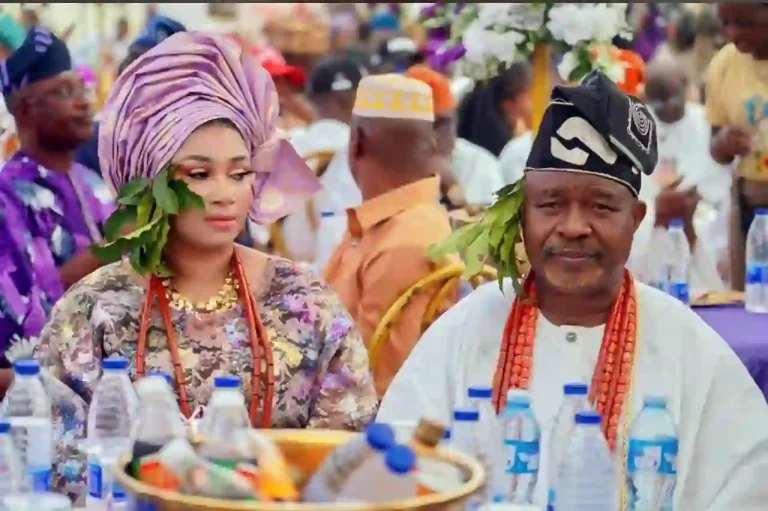 Ifedayo Abegunde and Wife Bags Ekiti Traditional Title