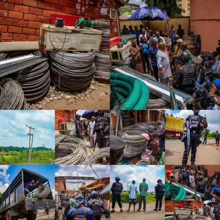 NSCDC NABS 13 SUSPECTS IN MAJOR CRACKDOWN ON CABLE VANDALISM, CAR THEFT, HUMAN TRAFFICKING NSCDC NABS 13 SUSPECTS IN MAJOR CRACKDOWN ON CABLE VANDALISM, CAR THEFT, HUMAN TRAFFICKING