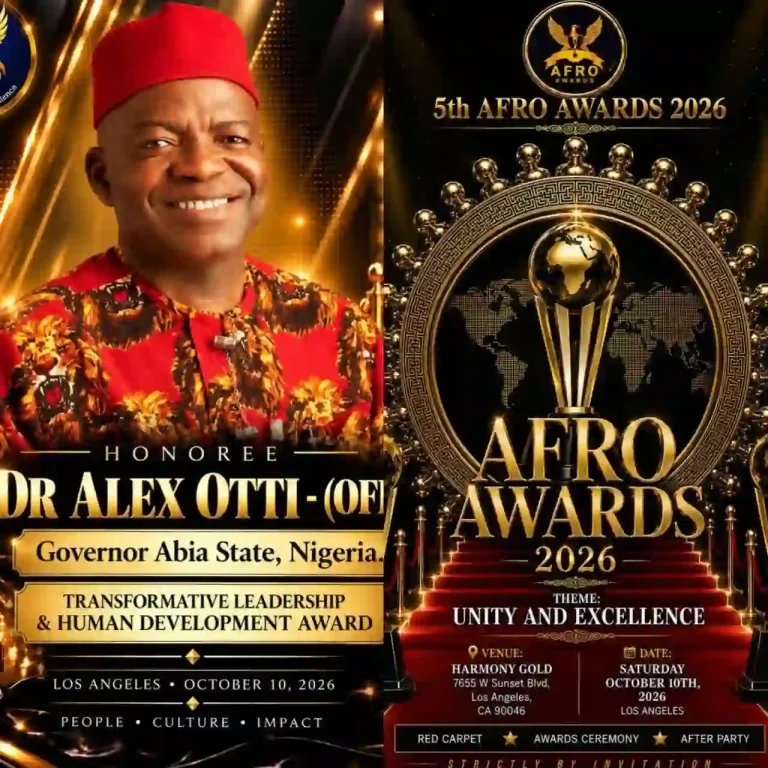 Governor Otti, Westbrook, and Karl Kani to Be Honored at 5th Afro Awards in Los Angeles Governor Otti, Westbrook, and Karl Kani to Be Honored at 5th Afro Awards in Los Angeles