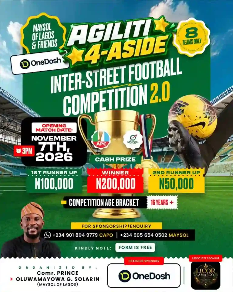 Maysol of Lagos Set to Host Agiliti Inter-Street Football Competition 2.0 Maysol of Lagos Set to Host Agiliti Inter-Street Football Competition 2.0