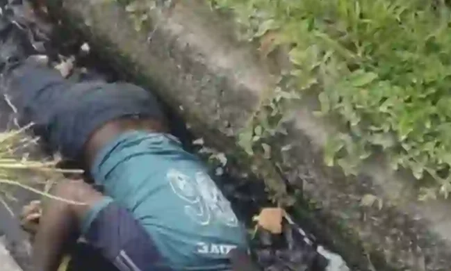 Unidentified Man Found Dead In Lekki Gutter Unidentified Man Found Dead In Lekki Gutter